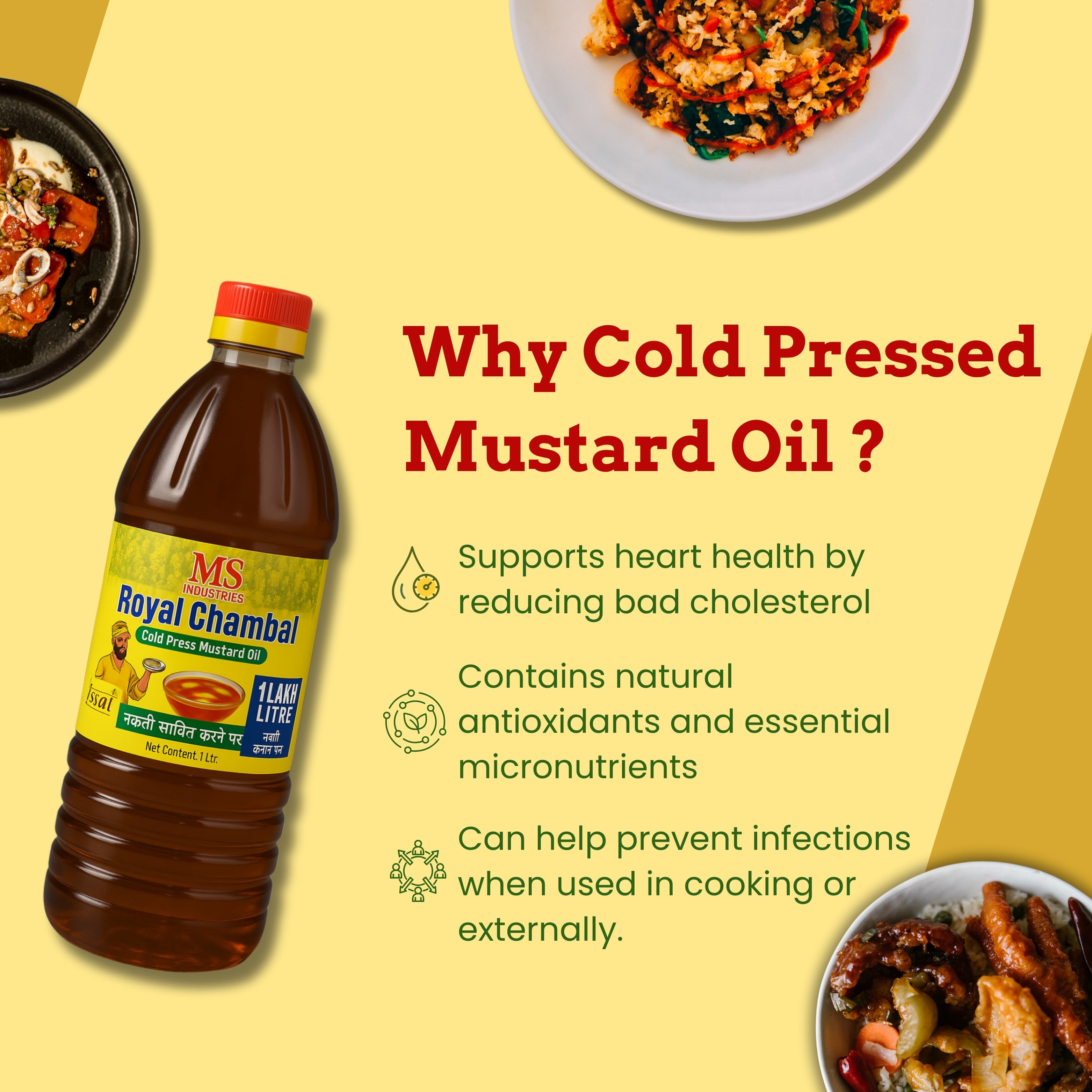 ROYALCHAMBAL COLD PRESSED MUSTAD OIL 1L