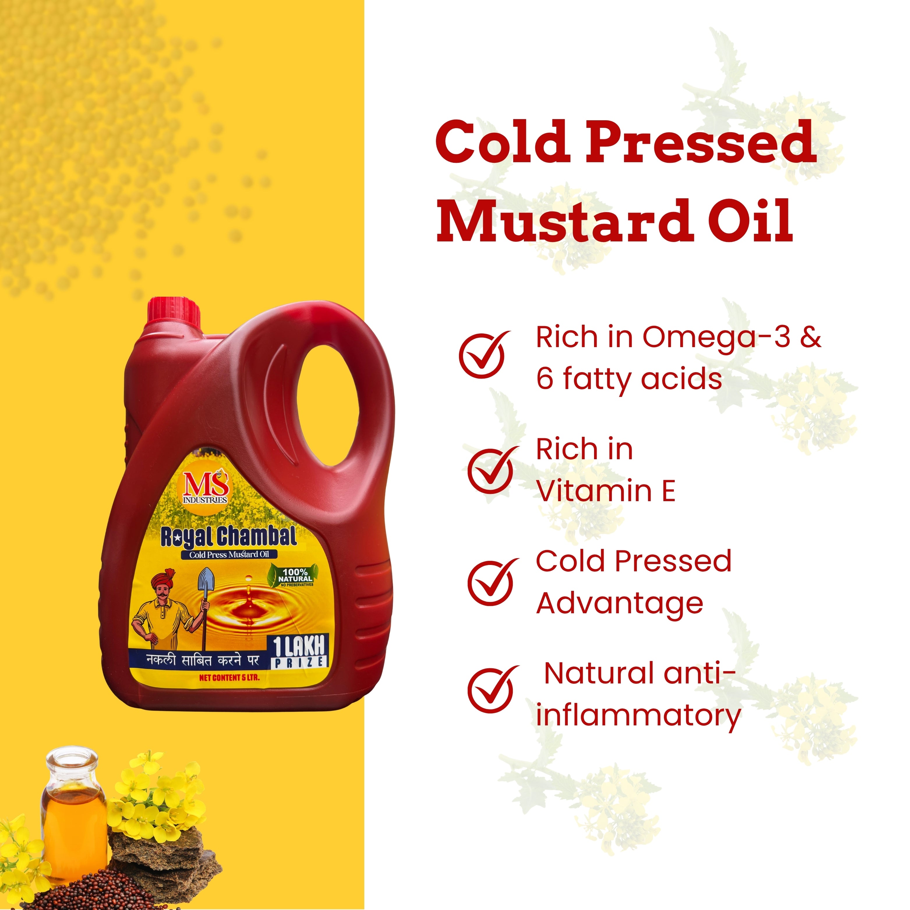 ROYALCHAMBAL COLD PRESSED MUSTAD OIL 5L