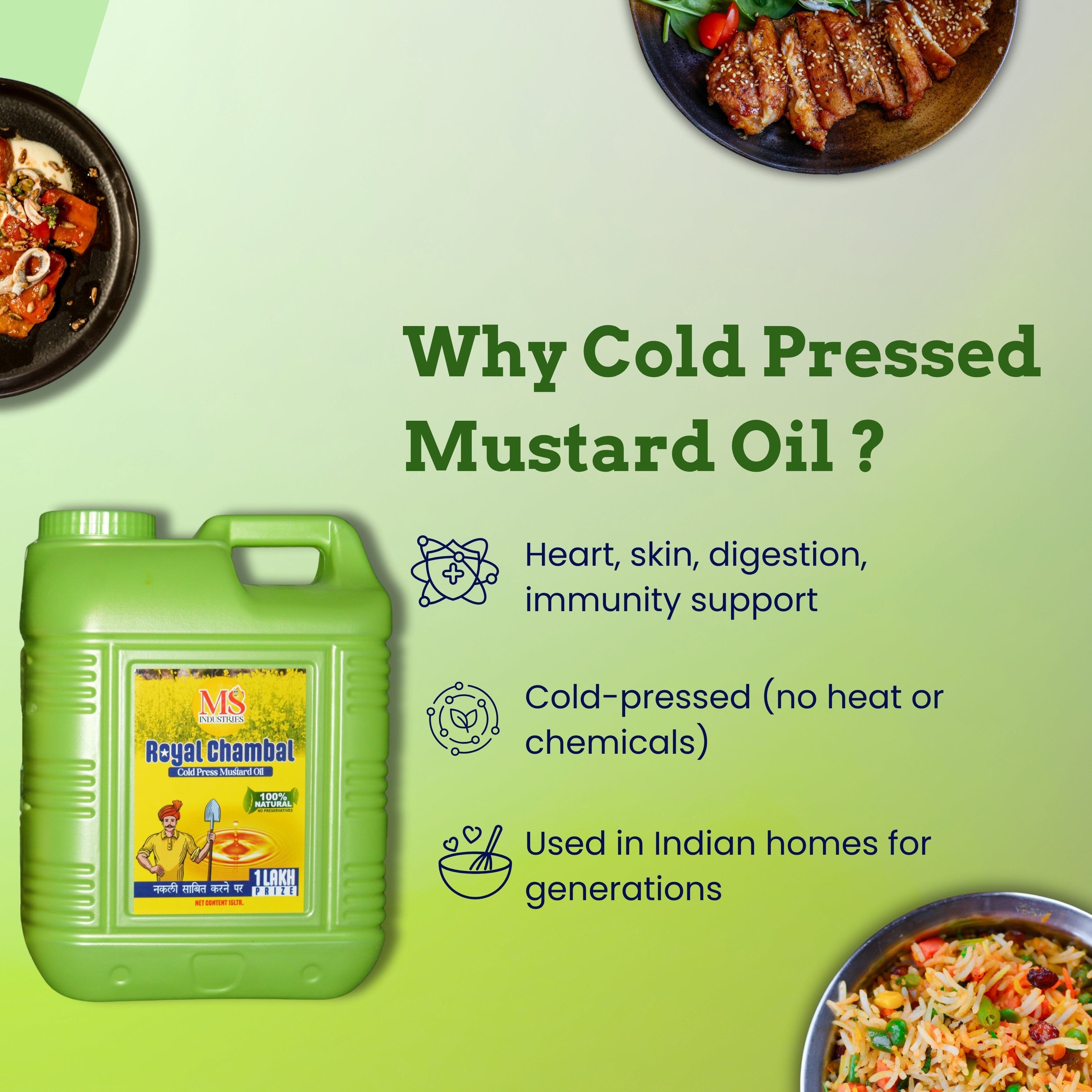 ROYALCHAMBAL COLD PRESSED MUSTAD OIL 15L