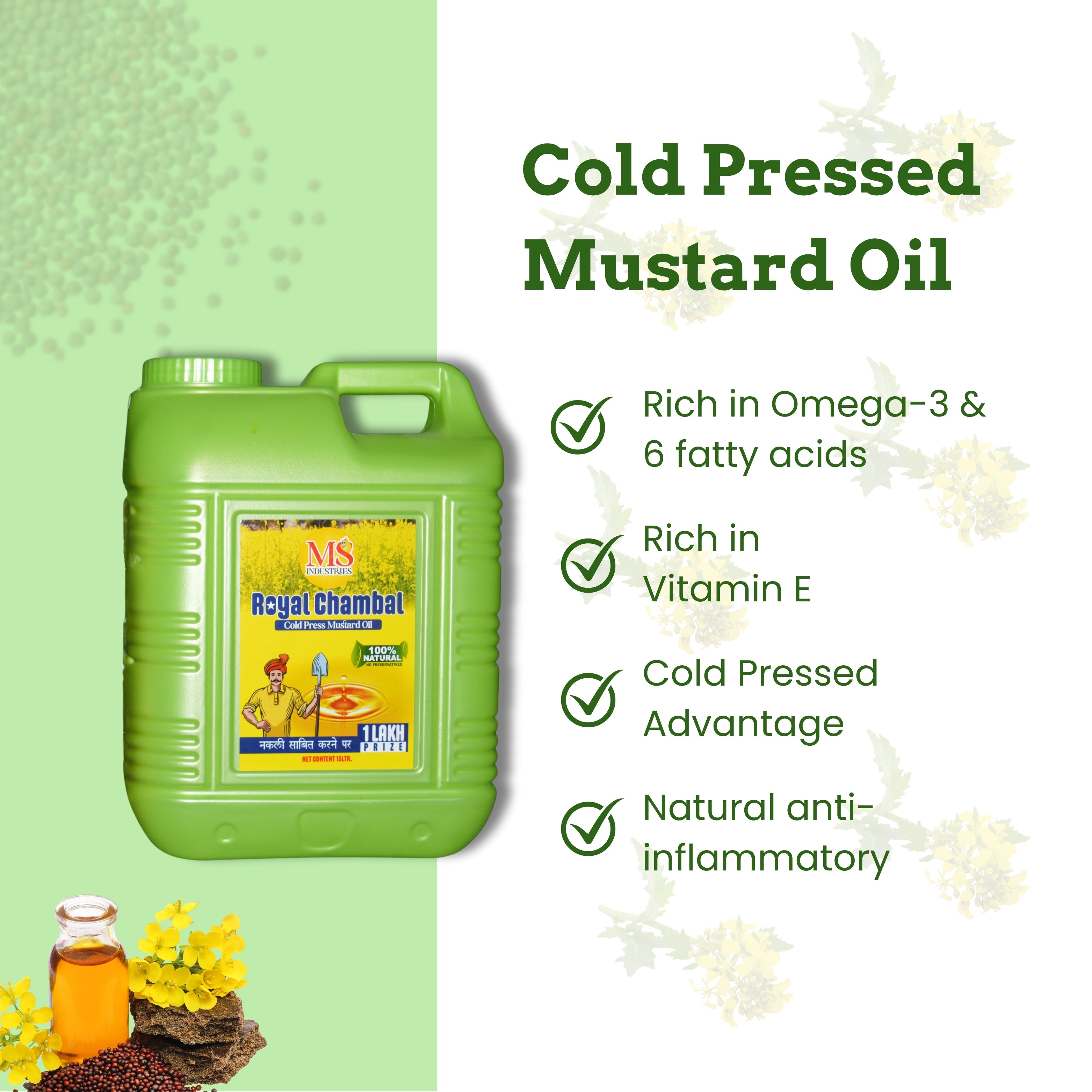 ROYALCHAMBAL COLD PRESSED MUSTAD OIL 15L