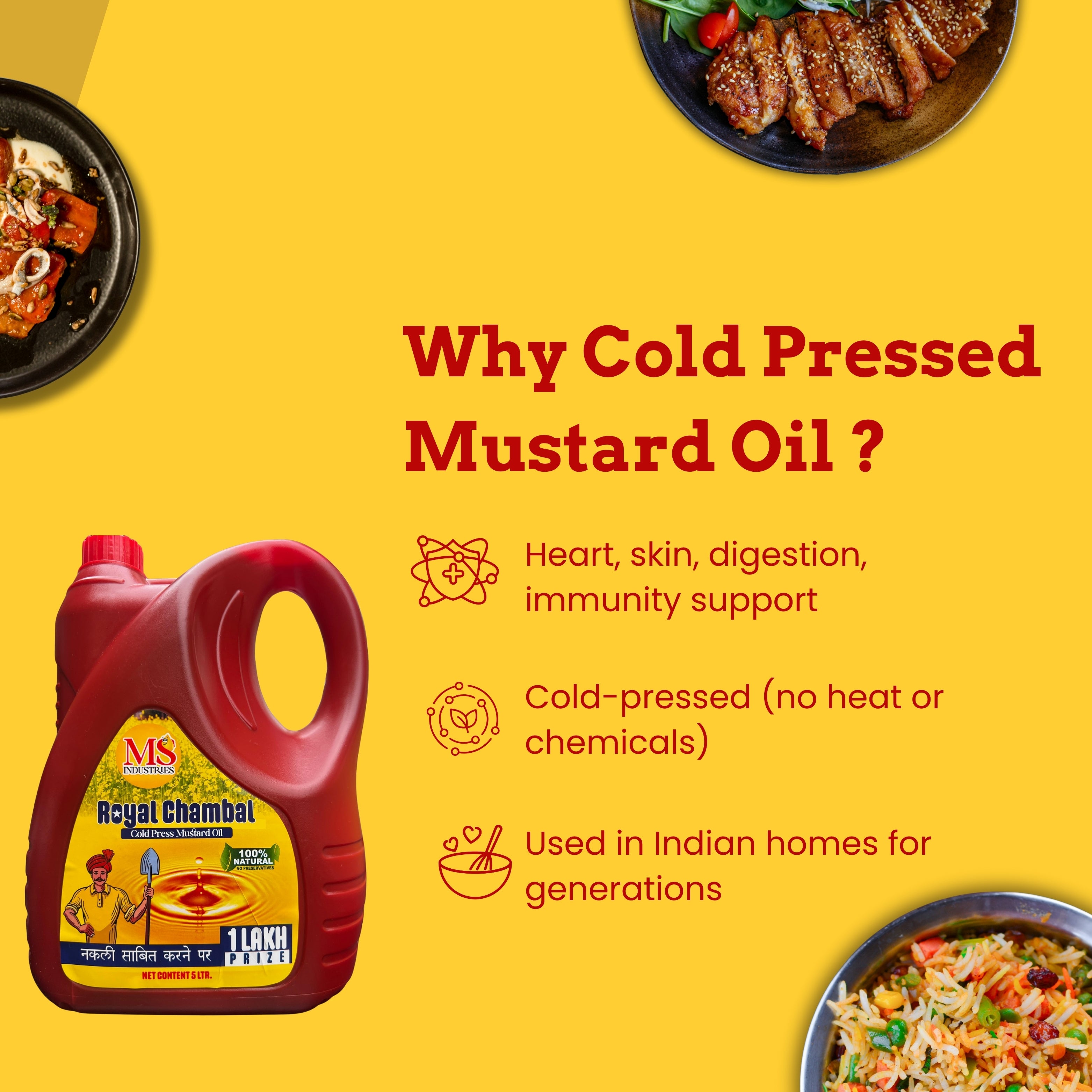 ROYALCHAMBAL COLD PRESSED MUSTAD OIL 5L